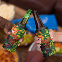 Proud of Manu'a Islands 4 in 1 Can Cooler Tumbler Rooster and Polynesian Art Wing Style LT03 - Polynesian Pride