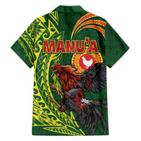 Proud of Manu'a Islands Family Matching Tank Maxi Dress and Hawaiian Shirt Rooster and Polynesian Art Wing Style LT03 - Polynesian Pride