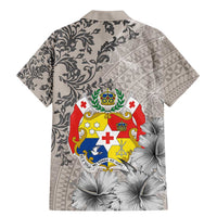 Tonga Culture Family Matching Mermaid Dress and Hawaiian Shirt Ngatu Pattern and Blooming Hibiscus LT03 - Polynesian Pride
