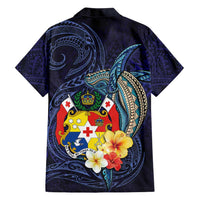 Tonga Vava'u Humpback Whale Blue Water Family Matching Summer Maxi Dress and Hawaiian Shirt Polynesian Hibiscus Flowers LT03 - Polynesian Pride