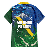 Solomon Islands Polynesian Tribal Shark and Crocodile Family Matching Tank Maxi Dress and Hawaiian Shirt LT03 - Polynesian Pride
