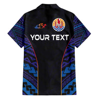 Personalised Tahiti Triathlon Polynesian Pattern Family Matching Long Sleeve Bodycon Dress and Hawaiian Shirt