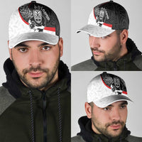 Aotearoa Lawn Bowls Classic Cap Maori Warrior and Silver Fern Sporty Style LT03 - Polynesian Pride