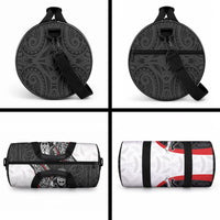Personalised Aotearoa Lawn Bowls Duffle Bag Maori Warrior and Silver Fern Sporty Style LT03 - Polynesian Pride