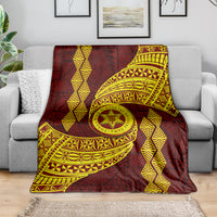 Tonga High School Blanket Traditional Ngatu and Polynesian Pattern LT03 - Polynesian Pride