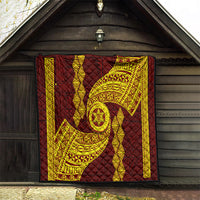 Tonga High School Quilt Traditional Ngatu and Polynesian Pattern LT03 - Polynesian Pride