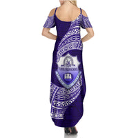 Tonga Tupou High School Family Matching Summer Maxi Dress and Hawaiian Shirt Traditional Ngatu and Polynesian Pattern LT03 - Polynesian Pride
