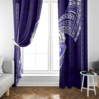 Tonga Tupou High School Window Curtain Traditional Ngatu and Polynesian Pattern LT03 - Polynesian Pride