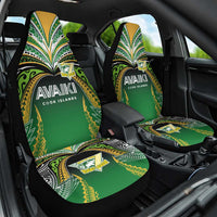 Cook Islands Rugby League Car Seat Cover Avaiki Tatau Tribal Motifs Black Color LT03 One Size Black - Polynesian Pride