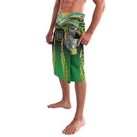 Custom Cook Islands Rugby League Lavalava Avaiki Tatau Tribal Motifs Black Color LT03 - Polynesian Pride