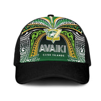 Cook Islands Rugby League Mesh Trucker Cap Avaiki Tatau Tribal Motifs Black Color LT03 One Size Black Black - Polynesian Pride
