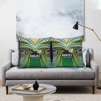 Cook Islands Rugby League Pillow Cover Avaiki Tatau Tribal Motifs Black Color LT03 - Polynesian Pride