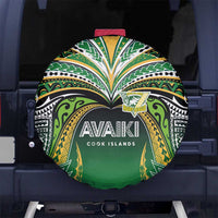 Cook Islands Rugby League Spare Tire Cover Avaiki Tatau Tribal Motifs Black Color LT03 No hole Black - Polynesian Pride