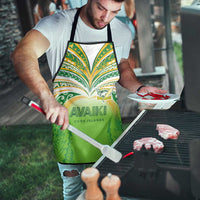 Cook Islands Rugby League Apron Avaiki Tatau Tribal Motifs White Color LT03 - Polynesian Pride