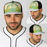 Cook Islands Rugby League Baseball Net Cap Avaiki Tatau Tribal Motifs White Color LT03 - Polynesian Pride