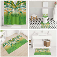 Cook Islands Rugby League Bathroom Set Avaiki Tatau Tribal Motifs White Color LT03 - Polynesian Pride