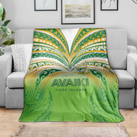 Cook Islands Rugby League Blanket Avaiki Tatau Tribal Motifs White Color LT03 - Polynesian Pride
