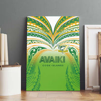 Cook Islands Rugby League Canvas Wall Art Avaiki Tatau Tribal Motifs White Color LT03 - Polynesian Pride