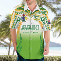 Custom Cook Islands Rugby League Hawaiian Shirt Avaiki Tatau Tribal Motifs White Color LT03 - Polynesian Pride