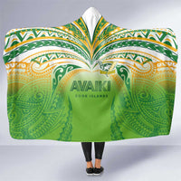 Cook Islands Rugby League Hooded Blanket Avaiki Tatau Tribal Motifs White Color LT03 One Size White - Polynesian Pride