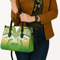 Cook Islands Rugby League Leather Bag Avaiki Tatau Tribal Motifs White Color LT03 - Polynesian Pride
