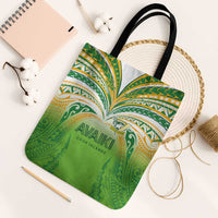 Cook Islands Rugby League Tote Bag Avaiki Tatau Tribal Motifs White Color LT03 Black Strap One Size White - Polynesian Pride