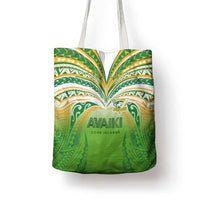 Cook Islands Rugby League Tote Bag Avaiki Tatau Tribal Motifs White Color LT03 - Polynesian Pride