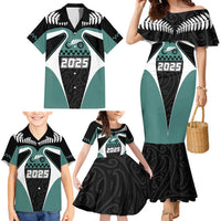 Custom New Zealand Bicycle 2025 Family Matching Mermaid Dress and Hawaiian Shirt LT03 - Polynesian Pride