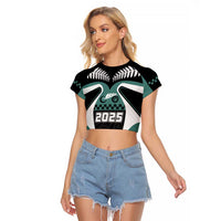 Custom New Zealand Bicycle 2025 Raglan Cropped T Shirt