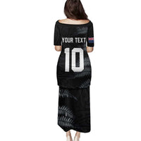 Custom New Zealand Football-Towards World Cup 2026 Family Matching Puletasi and Hawaiian Shirt LT03 - Polynesian Pride