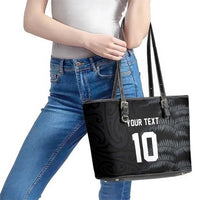 Custom New Zealand Football-Towards World Cup 2026 Leather Tote Bag
