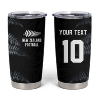 Custom New Zealand Football-Towards World Cup 2026 Tumbler Cup LT03 Black - Polynesian Pride