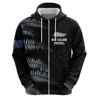 Custom New Zealand Football-Towards World Cup 2026 Zip Hoodie LT03 - Polynesian Pride