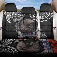 New Zealand and Cook Islands ANZAC Day Back Car Seat Cover Gallipoli Lest We Forget Tatau Art Tribal and Maori Tattoo with Fern LT03 One Size Black - Polynesian Pride