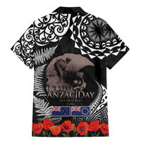 New Zealand and Cook Islands ANZAC Day Family Matching Mermaid Dress and Hawaiian Shirt Gallipoli Lest We Forget Tatau Art Tribal and Maori Tattoo with Fern LT03 - Polynesian Pride