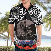 New Zealand and Cook Islands ANZAC Day Hawaiian Shirt Gallipoli Lest We Forget Tatau Art Tribal and Maori Tattoo with Fern LT03 - Polynesian Pride