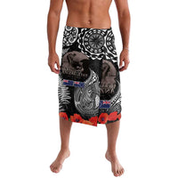 New Zealand and Cook Islands ANZAC Day Lavalava Gallipoli Lest We Forget Tatau Art Tribal and Maori Tattoo with Fern LT03 Black - Polynesian Pride