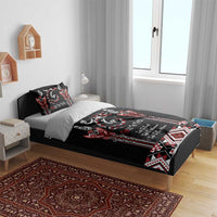 Aotearoa Toitu Te Tiriti-Maori Taniwha Bedding Set Toitu Te Whenua Toitu Te Reo Maori LT03 - Polynesian Pride