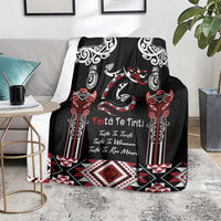 Aotearoa Toitu Te Tiriti-Maori Taniwha Blanket Toitu Te Whenua Toitu Te Reo Maori LT03 - Polynesian Pride