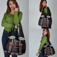 Aotearoa Toitu Te Tiriti-Maori Taniwha Grocery Bag Toitu Te Whenua Toitu Te Reo Maori LT03 - Polynesian Pride