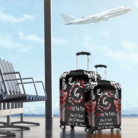 Aotearoa Toitu Te Tiriti-Maori Taniwha Luggage Cover Toitu Te Whenua Toitu Te Reo Maori LT03 - Polynesian Pride