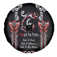 Aotearoa Toitu Te Tiriti-Maori Taniwha Spare Tire Cover Toitu Te Whenua Toitu Te Reo Maori LT03 - Polynesian Pride