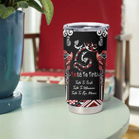 Aotearoa Toitu Te Tiriti-Maori Taniwha Tumbler Cup Toitu Te Whenua Toitu Te Reo Maori LT03 - Polynesian Pride