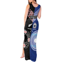 Personalised Aotearoa and Samoa Together Tank Maxi Dress Tatau Art Tattoos-Taniko and Tukutuku with Maori Pattern LT03 - Polynesian Pride