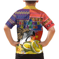 Philippines Kadayawan Family Matching Mermaid Dress and Hawaiian Shirt Filipino Eagle Durian with Polynesian and Igorots Pattern LT03 - Polynesian Pride