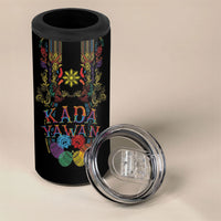 Philippines Kadayawan Festival 4 in 1 Can Cooler Tumbler Polynesian Tribal Art Barong Style LT03 - Polynesian Pride