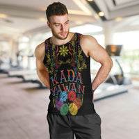 Philippines Kadayawan Festival Men Tank Top Polynesian Tribal Art Barong Style