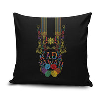 Philippines Kadayawan Festival Pillow Cover Polynesian Tribal Art Barong Style LT03 Black - Polynesian Pride