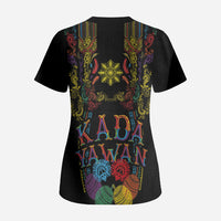 Philippines Kadayawan Festival Scrub Top Polynesian Tribal Art Barong Style LT03 - Polynesian Pride