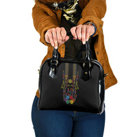 Philippines Kadayawan Festival Shoulder Handbag Polynesian Tribal Art Barong Style LT03 One Size Black - Polynesian Pride